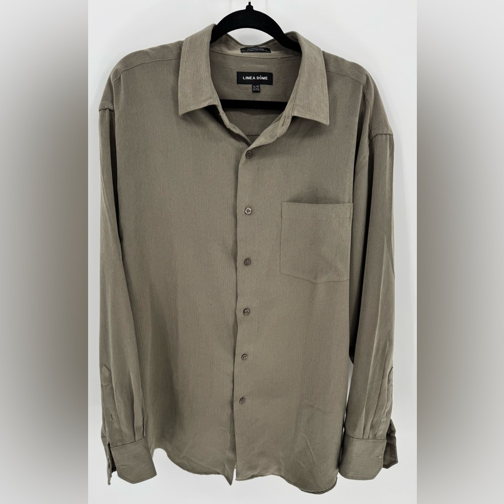Linea Dome Men's Long Sleeve Button up Shirt